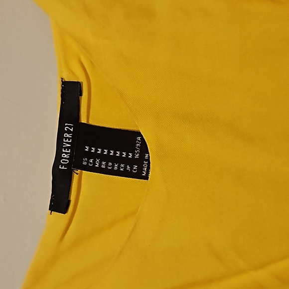 Forever 21 Yellow Flowy Tank - Picture 2 of 3